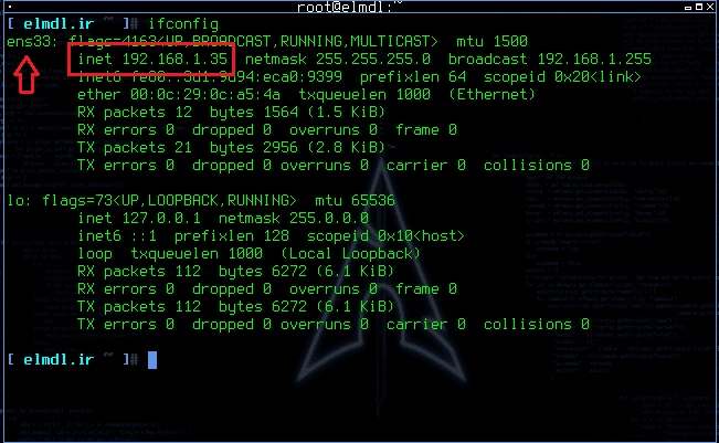 آموزش نصب بلک آرچ - تنظیمات ifconfig